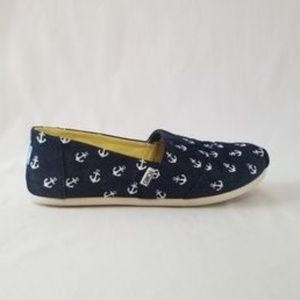NWT Toms navy anchor shoes